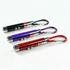 Lot of 3 Black, Purple & Red 3-Mode LED Flashlights Laser Pointer UV Keychains