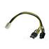 6 Pin to 6+2 Pin PCI-E PCI Express PCIE Splitter Power Cable