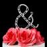 Monogram Cake Topper Letter & Ampersand - Elegant Crystal Rhinestone
