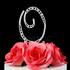Monogram Cake Topper Letter O - Elegant Crystal Rhinestone