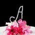 Monogram A Cake Topper Letter - Small 2-Inch Crystal Rhinestone