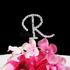 Monogram R Cake Topper Letter - Small 2-Inch Crystal Rhinestone