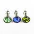 Lot of 3 Green, Light Blue & Blue Jewel Crystal Gem Headphone Dust Cap Plugs