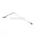 Silver Striped Full-Size Touch Screen Stylus Pen with Headphone Dust Cap