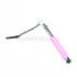 Hot Pink Retractable Stylus Pen w/ Headphone Dust Cap for iPhone, iPod, iPad Touch, Android Tablets