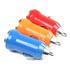 Set of 3 Blue, Orange & Red Small Miniature Universal USB Car Chargers