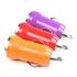 Set of 3 Orange, Purple & Red Small Miniature Universal USB Car Chargers