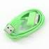 Lot of 3 Green USB 2.0 Data Sync Charger Cables for iPod Touch iPhone 2G 3G 3GS 4 4S iPad