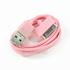 Lot of 3 Pink USB 2.0 Data Sync Charger Cables for iPod Touch iPhone 2G 3G 3GS 4 4S iPad
